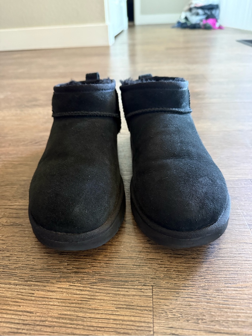 UGG Ultra Mini Ankle Booties Black - Picture 3 of 8